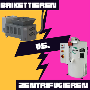 Comparaison du briquetage et de la centrifugation